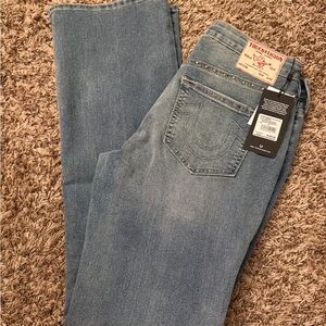 True Religion Mid Rise Blue Denim Jeans